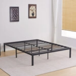 ΚΡΕΒΑΤΙ-ΥΠΟΣΤΡΩΜΑ ΔΙΠΛΟ RANTO HM696.01 ΜΕΤΑΛΛΙΚΟ ΜΑΥΡΟ ΓΙΑ ΣΤΡΩΜΑ 200x160εκ