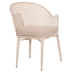 ΠΟΛΥΘΡΟΝΑ ΑΛΟΥΜΙΝΙΟΥ OREGO HM6268.03 ΚΑΠΟΥΤΣΙΝΟ-ΜΑΞΙΛΑΡΙ ΜΠΕΖ 58x55x83Υεκ.