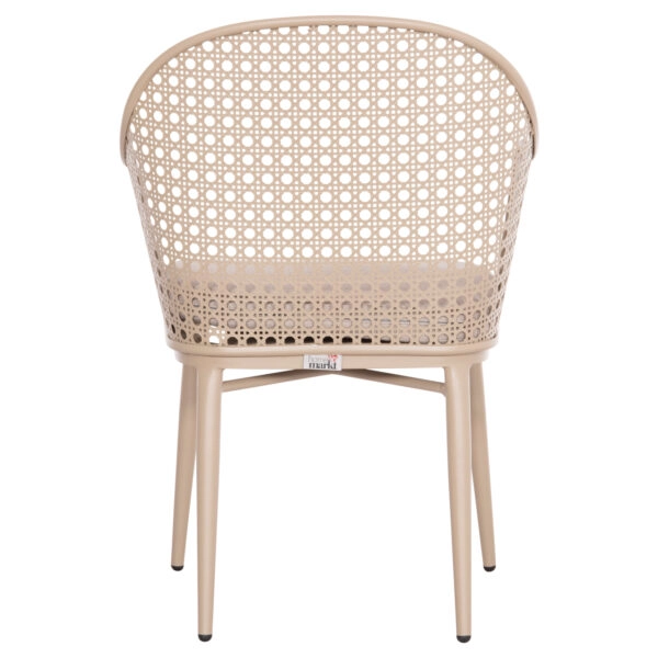 ΠΟΛΥΘΡΟΝΑ ΑΛΟΥΜΙΝΙΟΥ OREGO HM6268.03 ΚΑΠΟΥΤΣΙΝΟ-ΜΑΞΙΛΑΡΙ ΜΠΕΖ 58x55x83Υεκ.