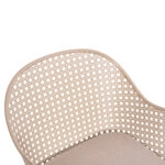 ΠΟΛΥΘΡΟΝΑ ΑΛΟΥΜΙΝΙΟΥ OREGO HM6268.03 ΚΑΠΟΥΤΣΙΝΟ-ΜΑΞΙΛΑΡΙ ΜΠΕΖ 58x55x83Υεκ.