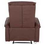 ΠΟΛΥΘΡΟΝΑ RELAX ΜΕ ΜΗΧΑΝΙΣΜΟ MASSAGE ROCCA HM0026.03 PU ΚΑΦΕ ΣΚΟΥΡΟ 80x96x97 εκ.