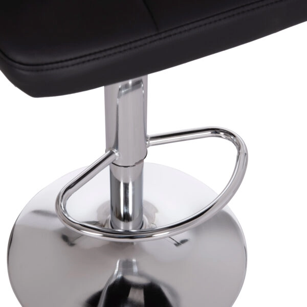 ΣΚΑΜΠΟ ΜΠΑΡ ΠΕΡΙΣΤΡΕΦΟΜΕΝΟ DIANA HM202.21 ΜΑΥΡΟ PU--ΜΕΤΑΛΛΟ ΧΡΩΜΙΟ 44x52x109Υεκ.