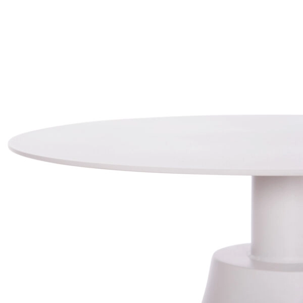 ΤΡΑΠΕΖΑΚΙ ΒΟΗΘ. ΣΤΡΟΓΓΥΛΟ ΕΞ.ΧΩΡΟΥ SERA HM6270.02 ΛΕΥΚΟ ΑΛΟΥΜΙΝΙΟ Φ50x56Υεκ.