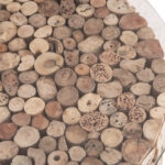 ΤΡΑΠΕΖΙ ΣΑΛΟΝΙΟΥ ΣΤΡΟΓΓΥΛΟ SPARROW HM9963 DRIFTWOOD--ΓΥΑΛΙ Φ65x51,5Υεκ.