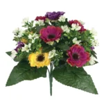 ΜΠΟΥΚΕΤΟ ΠΑΠΑΡΟΥΝΑΣ ΜΩΒ/ΚΙΤΡΙΝΟ ΑΝΘΑΚΙΑ ΕΚΡΟΥ - Υ40cm 4/20ΚΙΒ