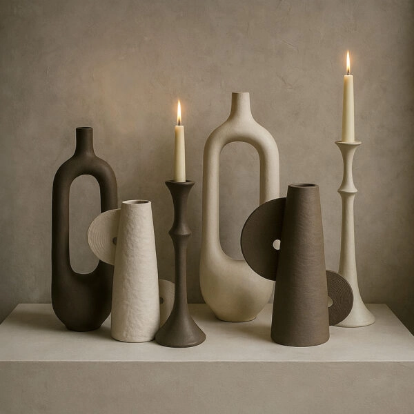 FINTON ΒΑΖΟ 22x12x30 ΑΛΟΥΜΙΝΙΟ ΛΕΥΚΟ