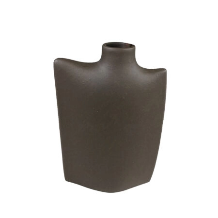 BOTELLA ΔΙΑΚΟΣΜΗΤΙΚΟ ΒΑΖΟ 17x7x25 POLYRESIN ΚΑΦΕ ΣΚΟΥΡΟ