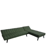 Καναπές Κρεβάτι Γωνιακός MAGUS Πράσινο Ύφασμα 254x77/163x74cm