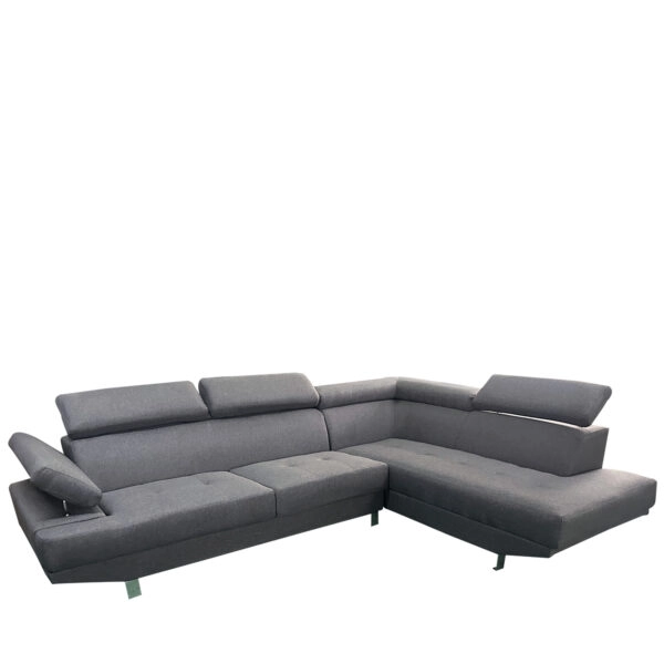 Καναπές Γωνιακός  MASAL Γκρι Ύφασμα 280x185x85cm