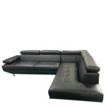 Καναπές Γωνιακός  MASAL Μαύρο PU 280x185x85cm