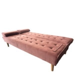 Καναπές Κρεβάτι Τριθέσιος  ELFREDA Σάπιο Μήλο Ύφασμα 188x83x83cm