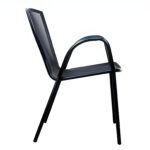 Πολυθρόνα Κήπου  ANUKE Μαύρο Μέταλλο 54x62x89cm