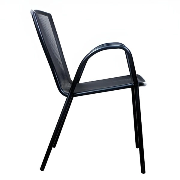 Πολυθρόνα Κήπου  ANUKE Μαύρο Μέταλλο 54x62x89cm