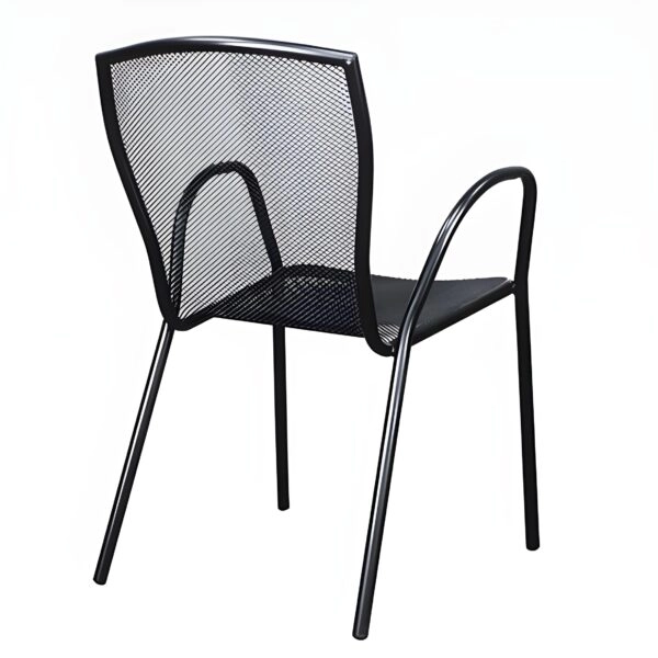 Πολυθρόνα Κήπου  ANUKE Μαύρο Μέταλλο 54x62x89cm