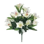 ΜΠΟΥΚΕΤΟ ΛΕΥΚΟ ΚΡΙΝΟΣ - Φ33x48cm24/96ΚΙΒ