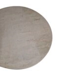 Ξύλινο Βοηθητικό Τραπεζάκι με Δέρμα