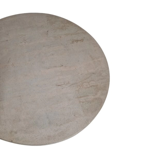 Ξύλινο Βοηθητικό Τραπεζάκι με Δέρμα