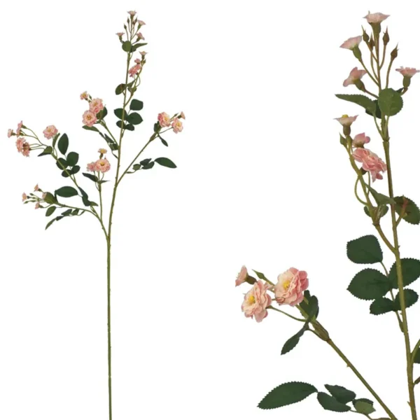 ΚΛΑΔΙ ΤΡΙΑΝΤΑΦΥΛΛΑΚΙ ΡΟΖ - Υ75cm 24/144ΚΙΒ