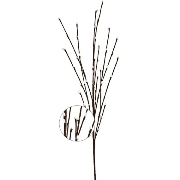 FOAM ΜΕ ΜΠΟΥΜΠΟΥΚΙΑ ΛΕΥΚΟ ΜΕΤΑΛΛΙΚΟ Υ136cm. 12/96KIB