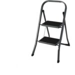 Σκαμπό  EasyClimb Ατσάλι Μαύρο/Ασημί 46.5x54x81cm 2Τμχ