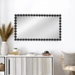 Artekko Dia Μαύρος Μεταλλικός Καθρέπτης Τοίχου (60x4.5x110)cm