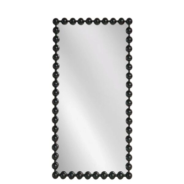 Artekko Dia Μαύρος Μεταλλικός Καθρέπτης Τοίχου (75x4.5x160)cm