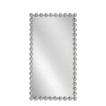 Artekko Dia Ασημί Μεταλλικός Καθρέπτης Τοίχου (75x4.5x160)cm