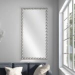 Artekko Dia Ασημί Μεταλλικός Καθρέπτης Τοίχου (75x4.5x160)cm