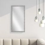 Artekko Dia Ασημί Μεταλλικός Καθρέπτης Τοίχου (75x4.5x160)cm