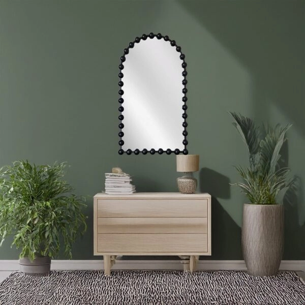 Artekko Dia Μαύρος Μεταλλικός Καθρέπτης Τοίχου (61x4.5x100)cm