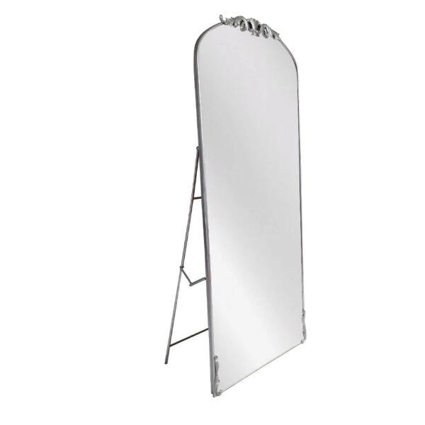 Artekko Dia Ασημί Μεταλλικός Καθρέπτης Δαπέδου και Τοίχου (72.5x4.5x181)cm