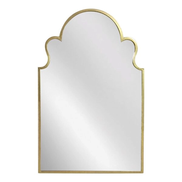 Artekko Dia Χρυσός Μεταλλικός Καθρέπτης Τοίχου (58x2.5x90)cm