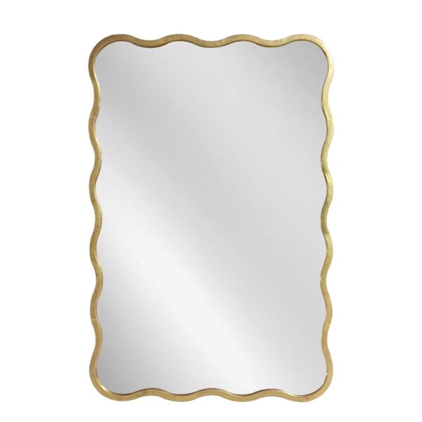 Artekko Dia Χρυσός Μεταλλικός Καθρέπτης Τοίχου (61x2.5x91)cm