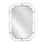 Artekko Dia Ασημί Μεταλλικός Καθρέπτης Τοίχου (60x2x90)cm