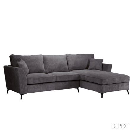 BOEL ΚΑΝΑΠΕΣ ΓΩΝΙΑ ΔΕΞΙΑ ΓΚΡΙ 280x170x92