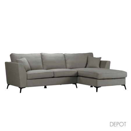 BOEL ΚΑΝΑΠΕΣ ΓΩΝΙΑ ΔΕΞΙΑ ΓΚΡΙ 280x170x92