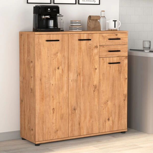 Παπουτσοθήκη - ντουλάπι Polly Megapap χρώμα pine oak 108x35x108εκ.