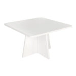 Τραπεζάκι σαλονιού Sugar Megapap χρώμα λευκό 60x60x36,8εκ.