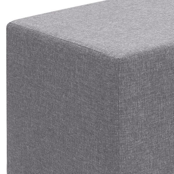 Σκαμπώ Linda Megapap υφασμάτινο χρώμα γκρι 40x40x40εκ.