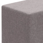 Σκαμπώ Linda Megapap υφασμάτινο χρώμα καφέ 40x40x40εκ.