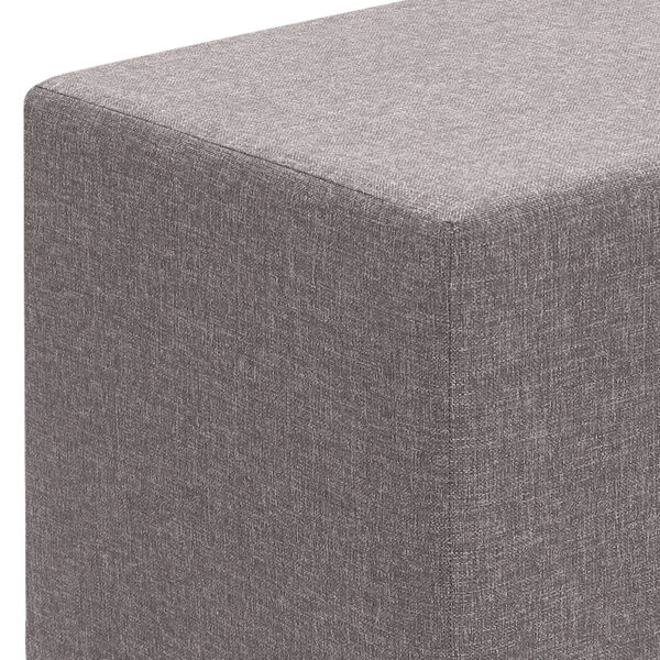 Σκαμπώ Linda Megapap υφασμάτινο χρώμα καφέ 40x40x40εκ.