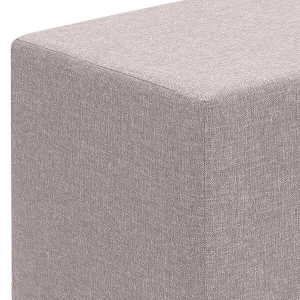 Σκαμπώ Linda Megapap υφασμάτινο χρώμα μπεζ 40x40x40εκ.