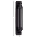ΑΠΛΙΚΑ ΤΟΙΧΟΥ 2ΦΩΤΗ BEACON HM4463 ΜΕΤΑΛΛΟ ΣΕ ΜΑΥΡΟ 10x10x47Υεκ.
