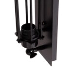 ΑΠΛΙΚΑ ΤΟΙΧΟΥ 2ΦΩΤΗ BEACON HM4463 ΜΕΤΑΛΛΟ ΣΕ ΜΑΥΡΟ 10x10x47Υεκ.