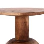 ΒΟΗΘΗΤΙΚΟ ΤΡΑΠΕΖΑΚΙ PUMBE HM9891.11 ΞΥΛΟ SUAR ΣΕ ΦΥΣΙΚΟ ΧΡΩΜΑ Φ40x50Υεκ