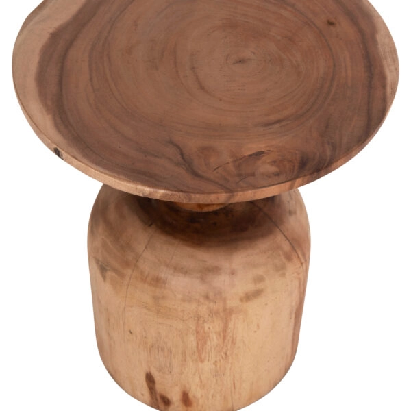 ΒΟΗΘΗΤΙΚΟ ΤΡΑΠΕΖΑΚΙ PUMBE HM9891.11 ΞΥΛΟ SUAR ΣΕ ΦΥΣΙΚΟ ΧΡΩΜΑ Φ40x50Υεκ