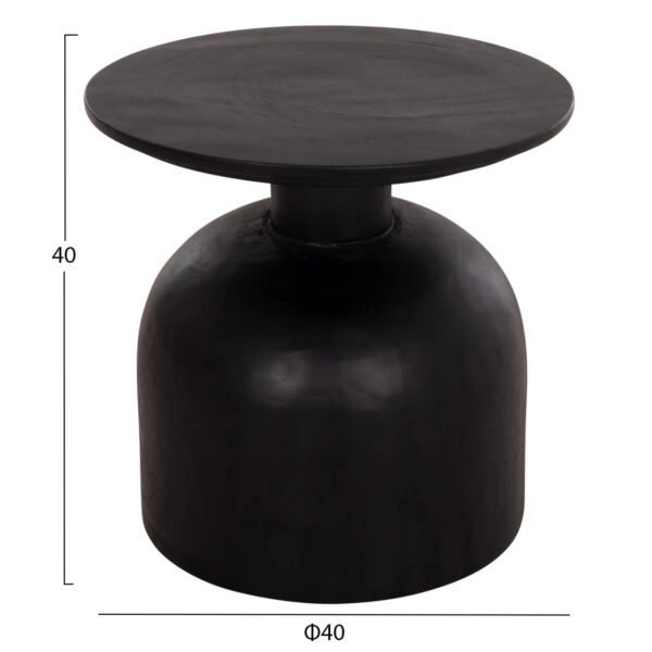 ΒΟΗΘΗΤΙΚΟ ΤΡΑΠΕΖΑΚΙ PUMBE-s HM9892.12 ΞΥΛΟ SUAR--ΜΑΥΡΟ Φ40x40Υεκ