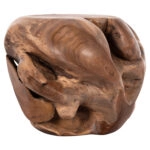 ΒΟΗΘΗΤΙΚΟ ΤΡΑΠΕΖΙ LOGGY HM18295 ΞΥΛΟ TEAK--ΦΥΣΙΚΟ 50x50x50Υεκ.