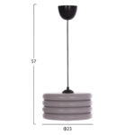 ΦΩΤΙΣΤΙΚΟ ΟΡΟΦΗΣ ΚΡΕΜΑΣΤΟ ΑΠΟ ΞΥΛΟ ΡΟΖ HM7655.04 Φ23x57 εκ.