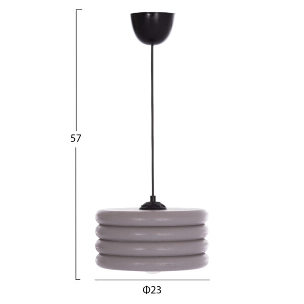 ΦΩΤΙΣΤΙΚΟ ΟΡΟΦΗΣ ΚΡΕΜΑΣΤΟ ΑΠΟ ΞΥΛΟ ΡΟΖ HM7655.04 Φ23x57 εκ.